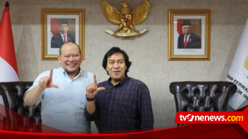 Maju Calon DPD, Komedian Komeng Sowan ke LaNyalla