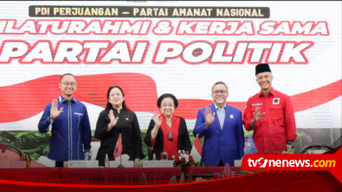 Ketua Umum PAN Zulkifli Hasan Sambangi Kantor DPP PDIP Temui Megawati ...