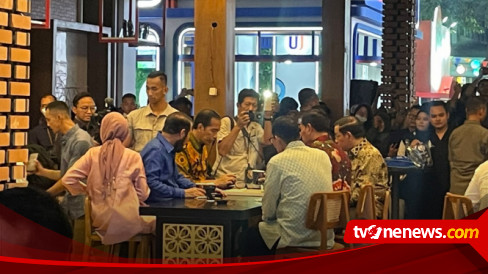 Presiden RI Joko Widodo Ngopi Bareng Sandiaga Uno di Jakarta Fair Kemayoran, Heru Budi Gak Diajak