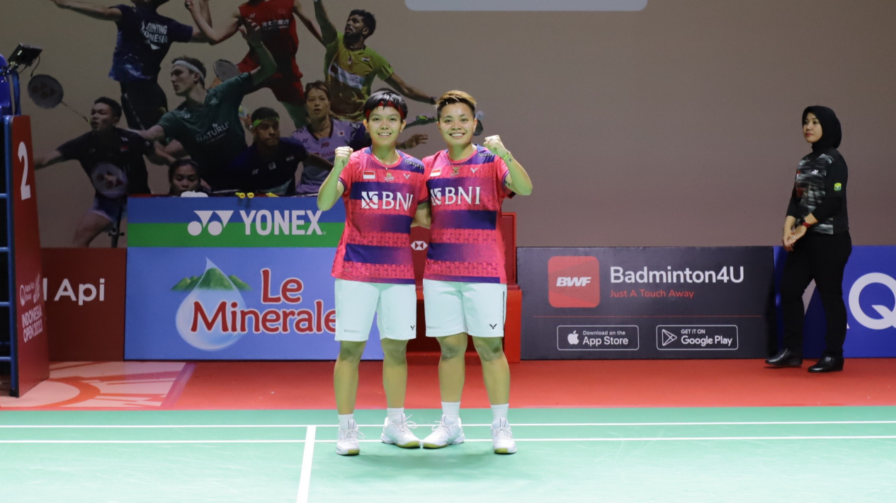 Apri/Fadia Tanpa Beban di Perempat Final Indonesia Open 2023
            - galeri foto