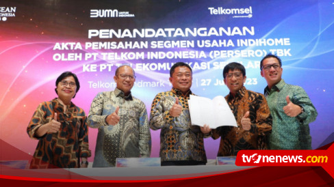 Telkom Indonesia and Telkomsel Sign Deed of Spin-Off to Integrate IndiHome