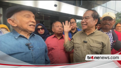 Amien Rais dan Rizal Ramli serta Puluhan Orang Sambangi Gedung KPK Senin Siang, Ada Apa?