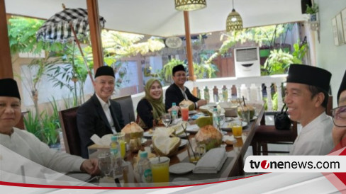 Prabowo dan Ganjar Makan Bareng Jokowi, Anies Pilih Pidato Kebangsaan di UI