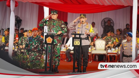 Pimpin Apel Pasukan Bareng Panglima Kapolri Tegaskan Tni Polri Siap Amankan Ktt Asean