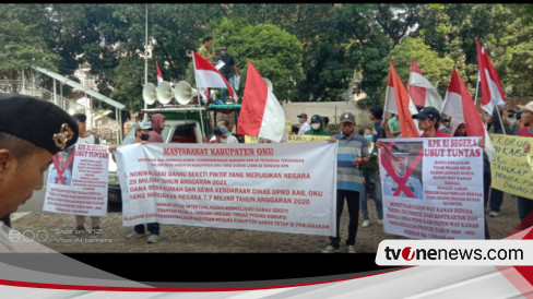 Warga Oku Demo Di Kpk Minta Usut Kasus Korupsi