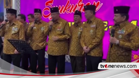 SBY dan Prabowo Kompak, Duduk Bersebelahan Sampai Nyanyi Bersama