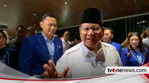 Ketum Parpol Koalisi Indonesia Maju Hadiri Rapimnas Demokrat, Prabowo Bawa 100 Kader Gerindra