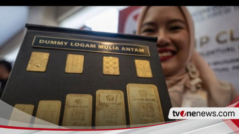 Harga Emas Batangan Rabu Pagi Kembali Turun Rp6000 Per Gram