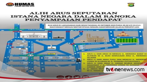 Hari Ini! Ada Demo di Istana Negara, Polisi Siapkan Pengalihan Arus Lalu Lintas