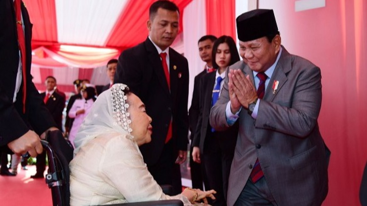 Ini Momen Prabowo Bersama Tokoh-tokoh Senior Di HUT Ke-78 TNI