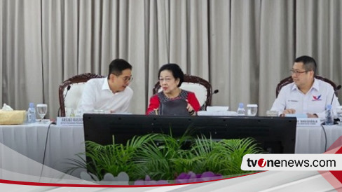 H-8 Pendaftaran Capres-Cawapres, Megawati dan Ketum Parpol Pendukung Ganjar Rapat Bersama Tim Pemenangan