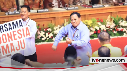 Prabowo Berjoget Gemoy Di Depan Ketum Partai Usai Terima Nomor Urut 2