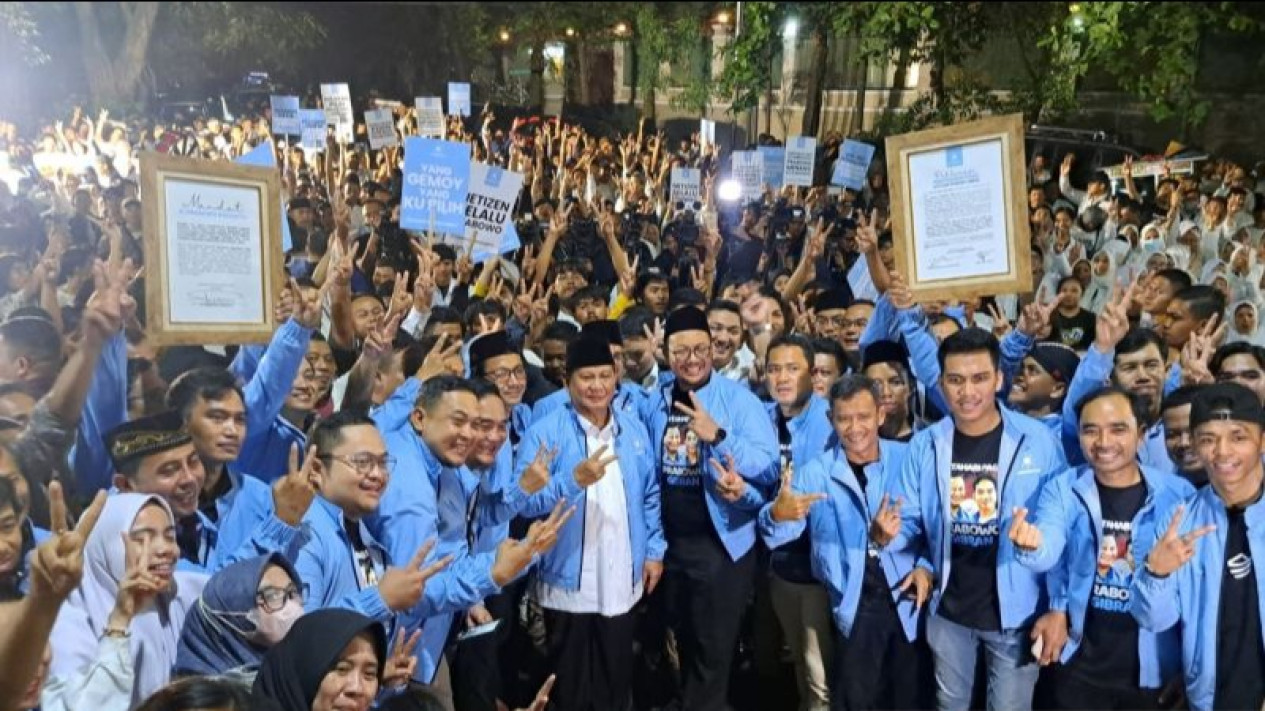 Relawan TKN Prabowo-Gibran Launching Program Bersama "Sabtu Biru Langit ...