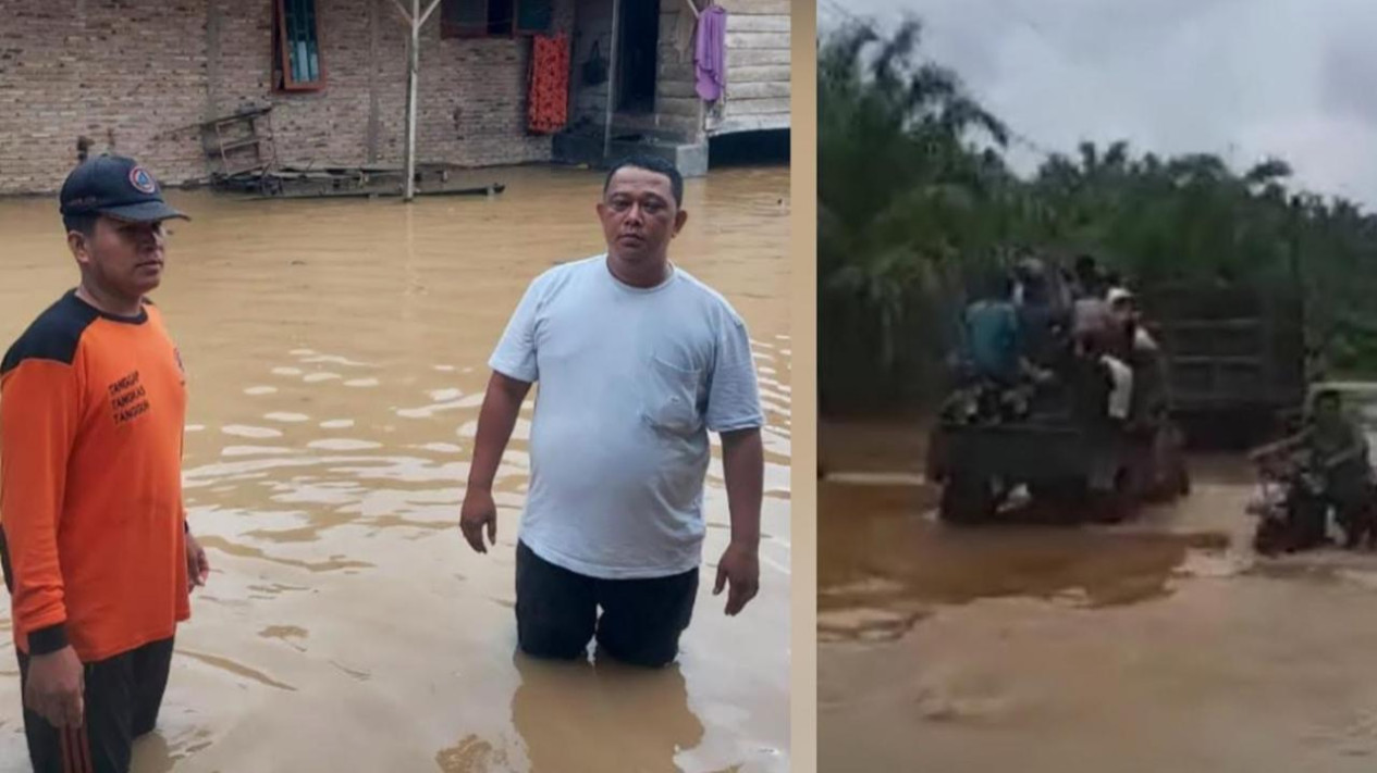 Sungai Barumun Padang Lawas Utara Meluap Jumat Dini Hari, Banjir Masih Menggenangi Puluhan Rumah
            - galeri foto