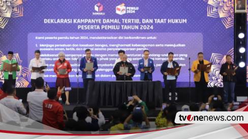 Parpol tandatangani Deklarasi Kampanye Damai, Tertib, dan Taat Hukum