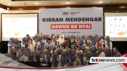 60 Ibu Nyai dan Majelis Taklim Dukung Prabowo-Gibran Menang Satu Putaran di Pilpres 2024