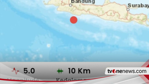 Gempa Terkini: Pangandaran Diguncang Gempa Magnitudo 5,0