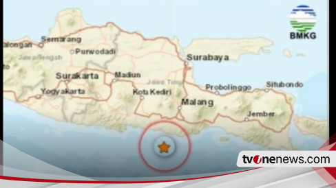 Gempa Bumi Tektonik M4,4 Guncang Malang, Tak Berpotensi Tsunami