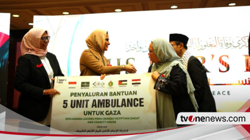 LAZISNU PBNU Beri Bantuan 5 Unit Ambulans untuk Gaza Palestina