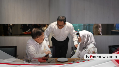 Sebelum Kampanye Akbar Di JIS, Anies Sarapan Bareng Dengan Jusuf Kalla ...