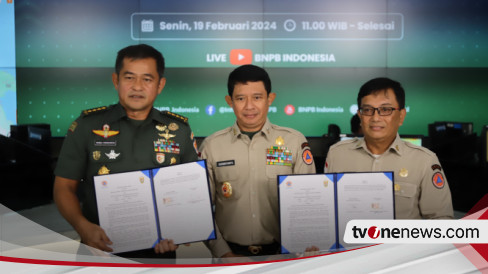 Sinergitas BNPB dan TNI AD Dipererat Atasi Penanggulangan Bencana