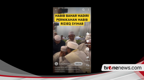 Sebelum Langsungkan Akad Nikah, Habib Rizieq Shihab Cium Kening Habib Bahar Layak Putranya Sendiri