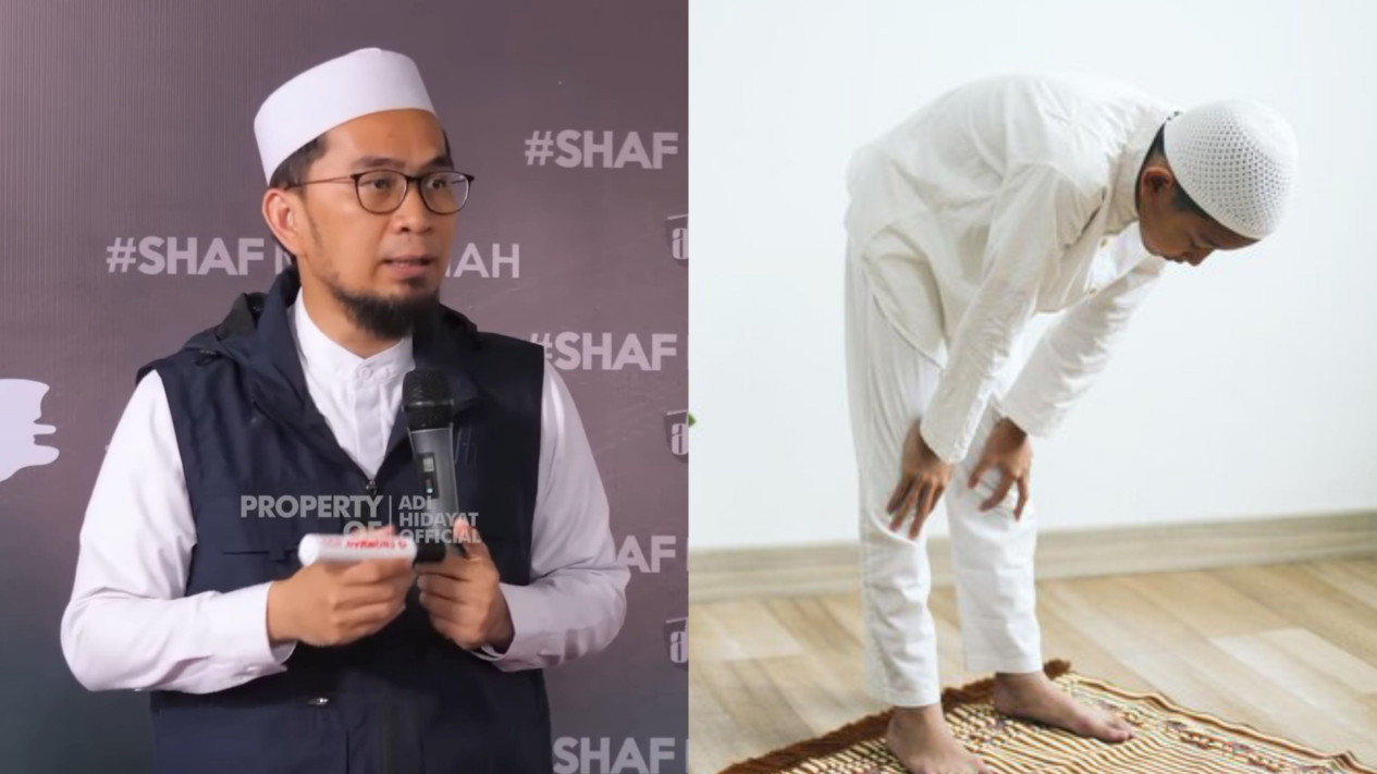 Ustaz Adi Hidayat jelaskan 5 tanda shalat kita belum diterima oleh Allah SWT. Sumber: kolase tim tvOnenews