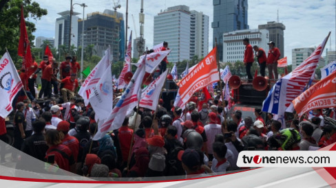 Ribuan Personel Gabungan Disiagakan Kawal Peringatan Hari Buruh Di Jakarta