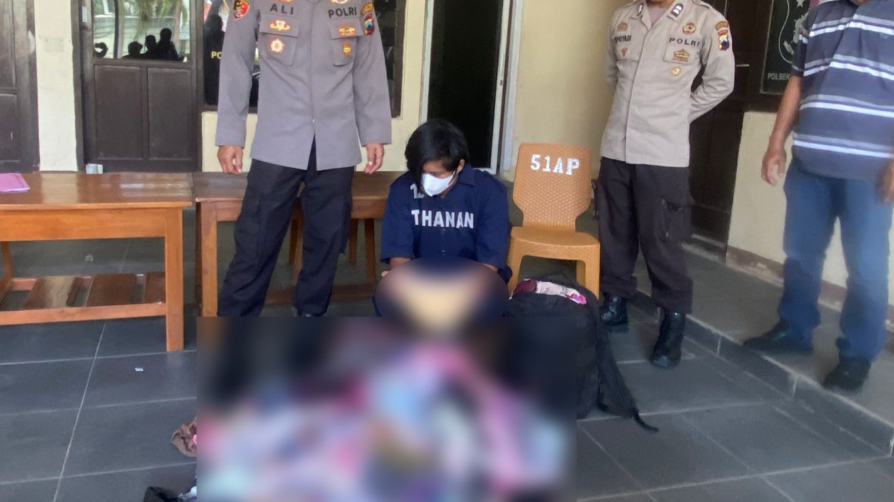 Tukang siomay pelaku pencurian celana dalam atau CD diamankan di Polsek Banyumanik, Semarang