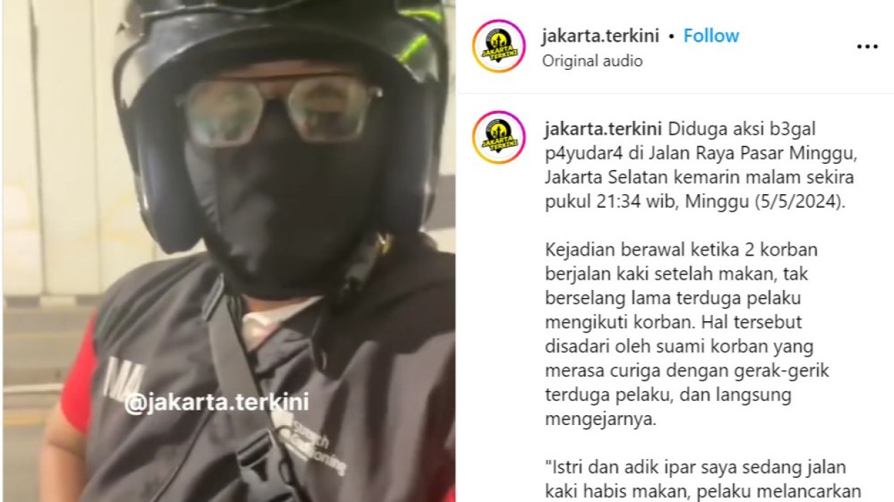 Begal Payudara Yang Beraksi Di Pasar Minggu Berhasil Ditangkap Suami