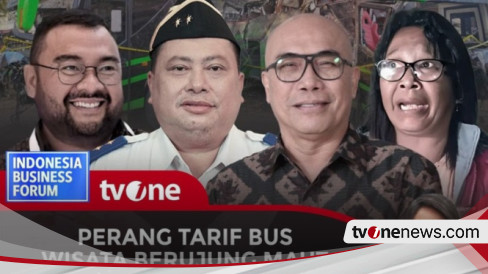 Saksikan Indonesia Business Forum di tvOne Malam Ini, Bahas Tema Perang Tarif Bus Wisata Berujung Maut