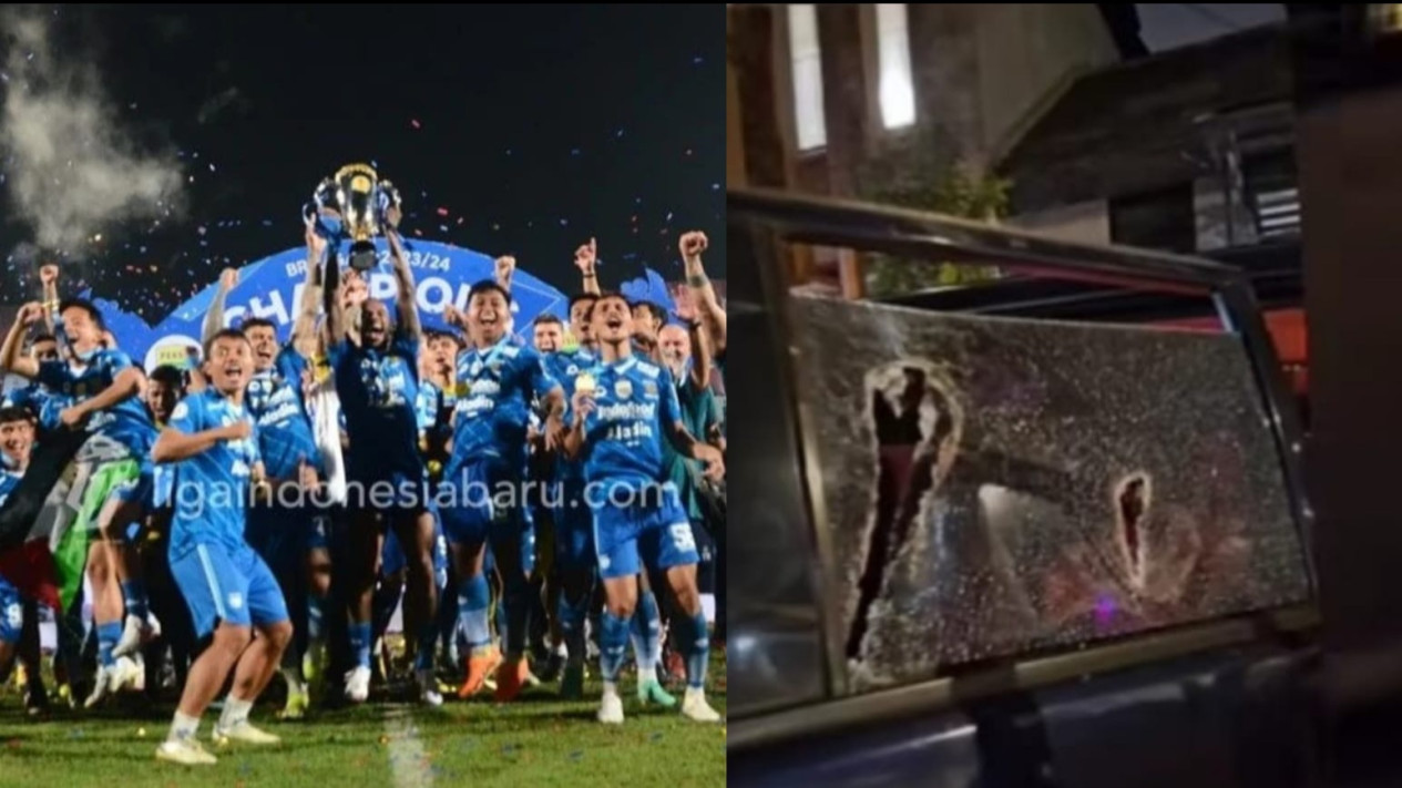 Pencapaian Persib Juara Liga 1 Tercoreng Viral Mobil Emak-Emak Plat B ...