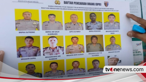 Ini Tampang 15 Personel Polrestabes Medan Yang Jadi DPO Kasus ...