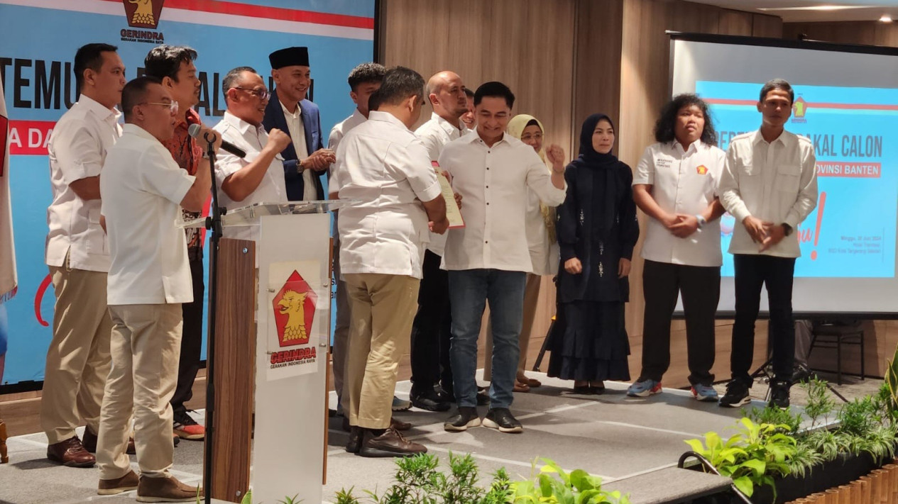 Tok! Gerindra Usung Andra Soni-Dimyati Kusumah Maju Pilgub Banten 2024, Ahmad Muzani Klaim Banyak Partai Bakal Bergabung
            - galeri foto