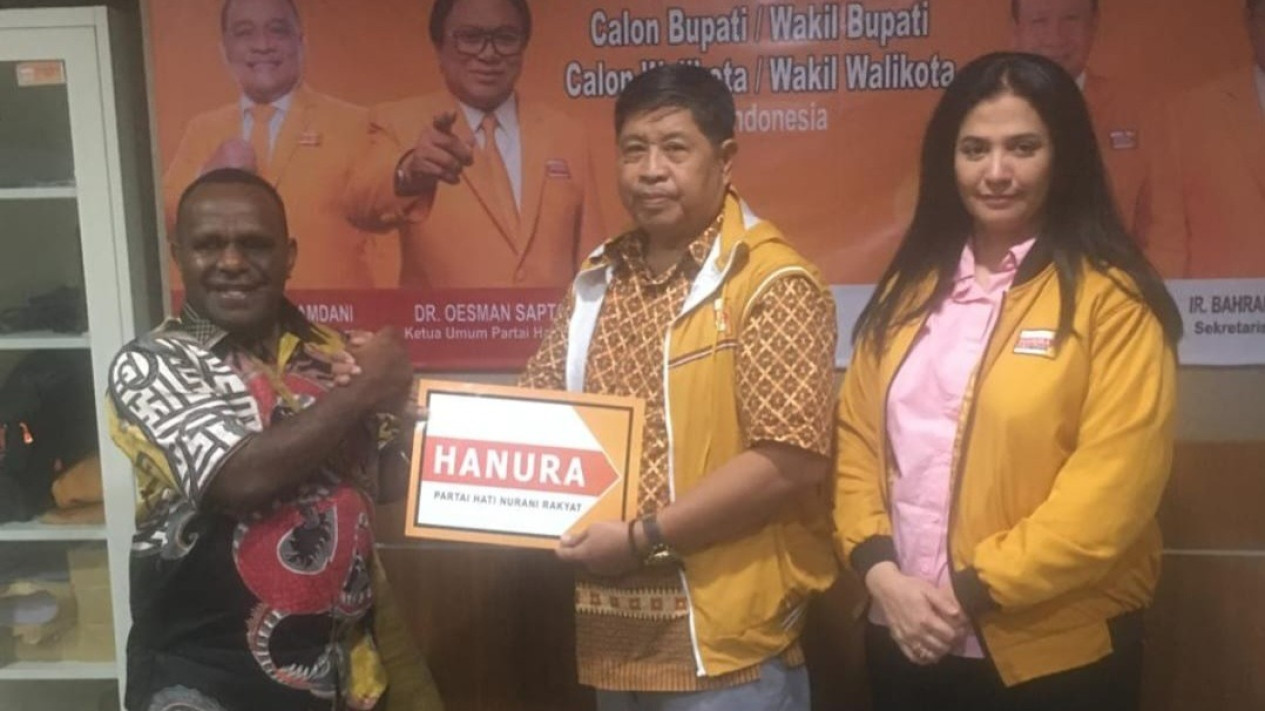 Pilkada Serentak 2024, Partai Hanura Dukung Melkianus Mote Calon Bupati Deiyai
            - galeri foto