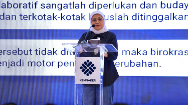 Demi Wujudkan Good Government, Menaker Ida Fauziyah Imbau Seluruh Pegawai Setjen Kemnaker Adopsi Teknologi Digital: Tidak Ada Alasan Bagi Senior