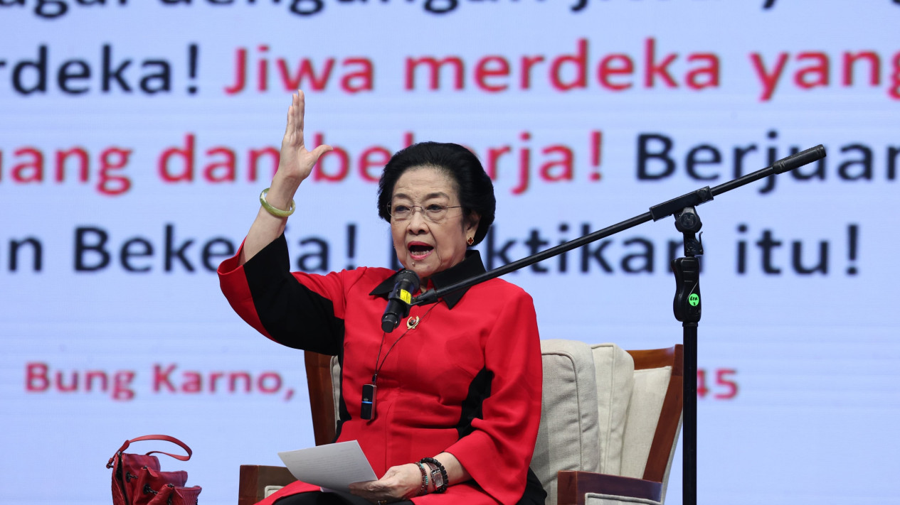 Heboh NU dan Muhammadiyah Terima IUP Tambang, Megawati: Makan Noh Tambang
            - galeri foto