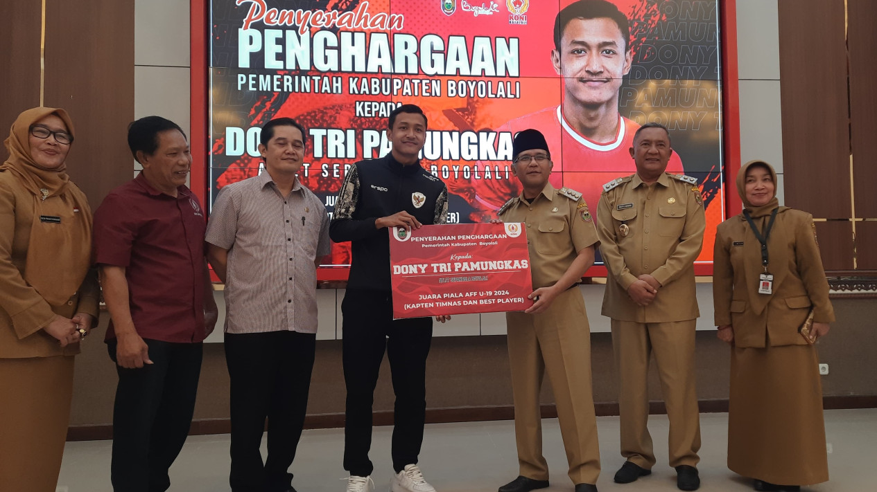 Kapten Timnas U-19 Dony Tri Pamungkas Mendapat Apresiasi dari Pemerintah Boyolali
            - galeri foto