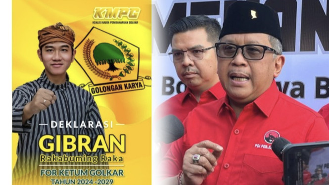 Poster Gibran Jadi Ketum Golkar Beredar, PDIP: Kepentingan Kekuasaan
