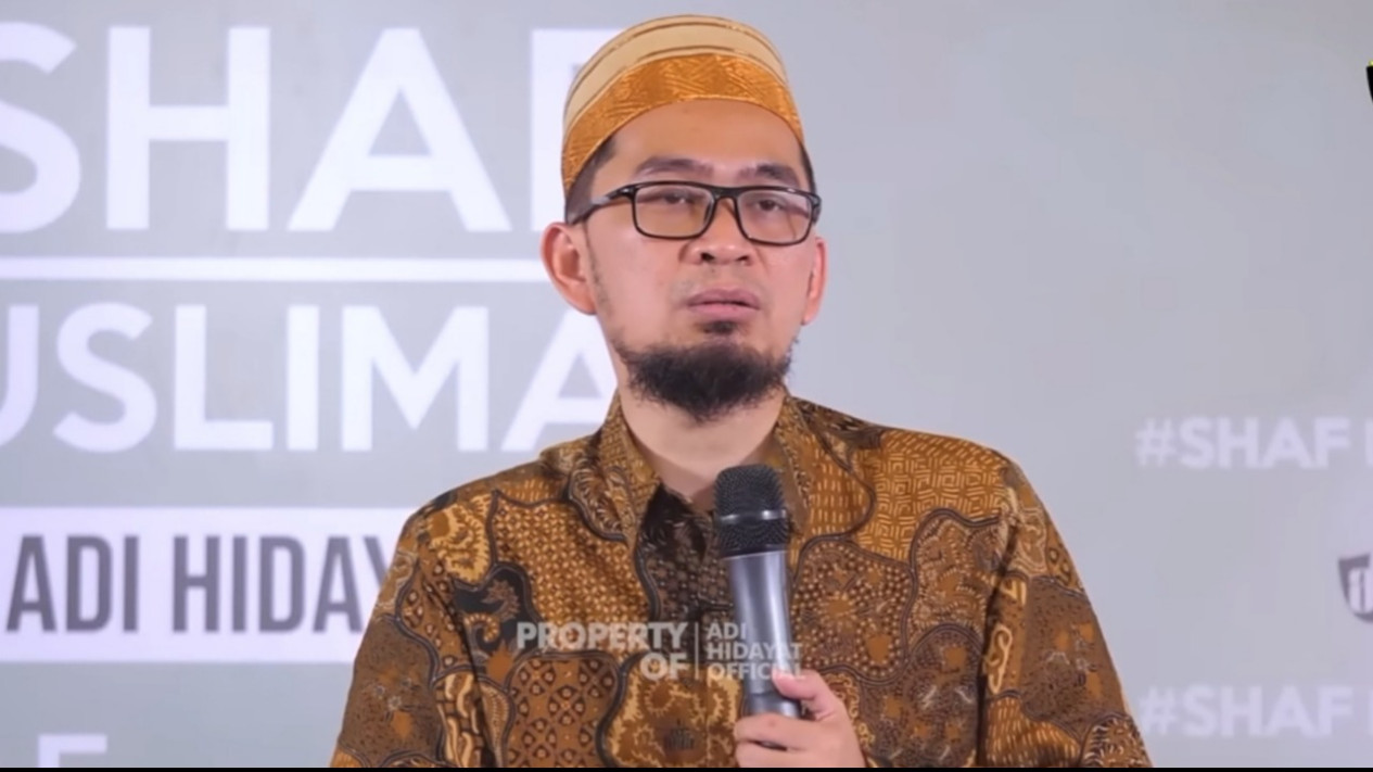 Ustaz Adi Hidayat. Sumber YouTube Adi Hidayat