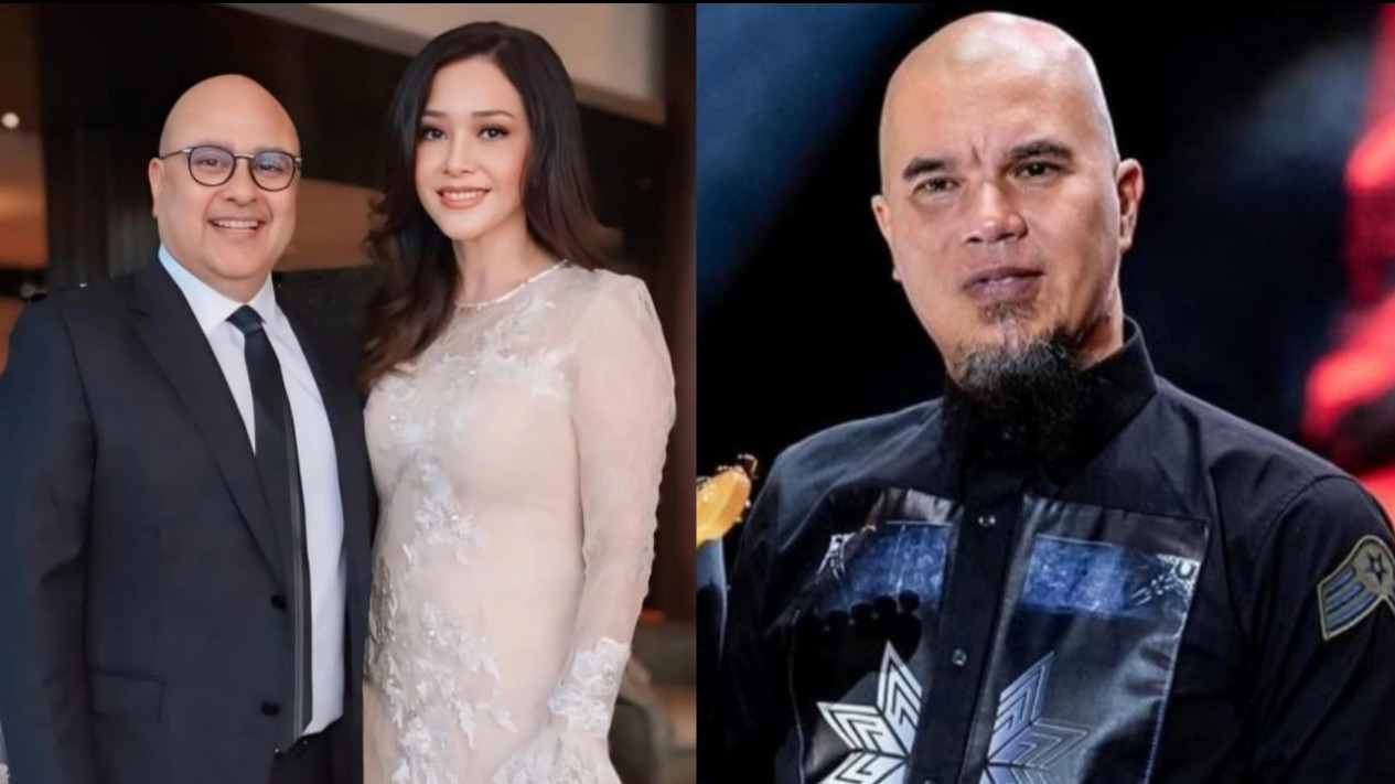 Maia Estianty dan Irwan Mussry serta Ahmad Dhani 