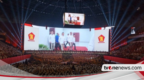 Jokowi, Prabowo, dan Gibran Hadiri Apel Kader dan Penutupan Rapimnas Gerindra