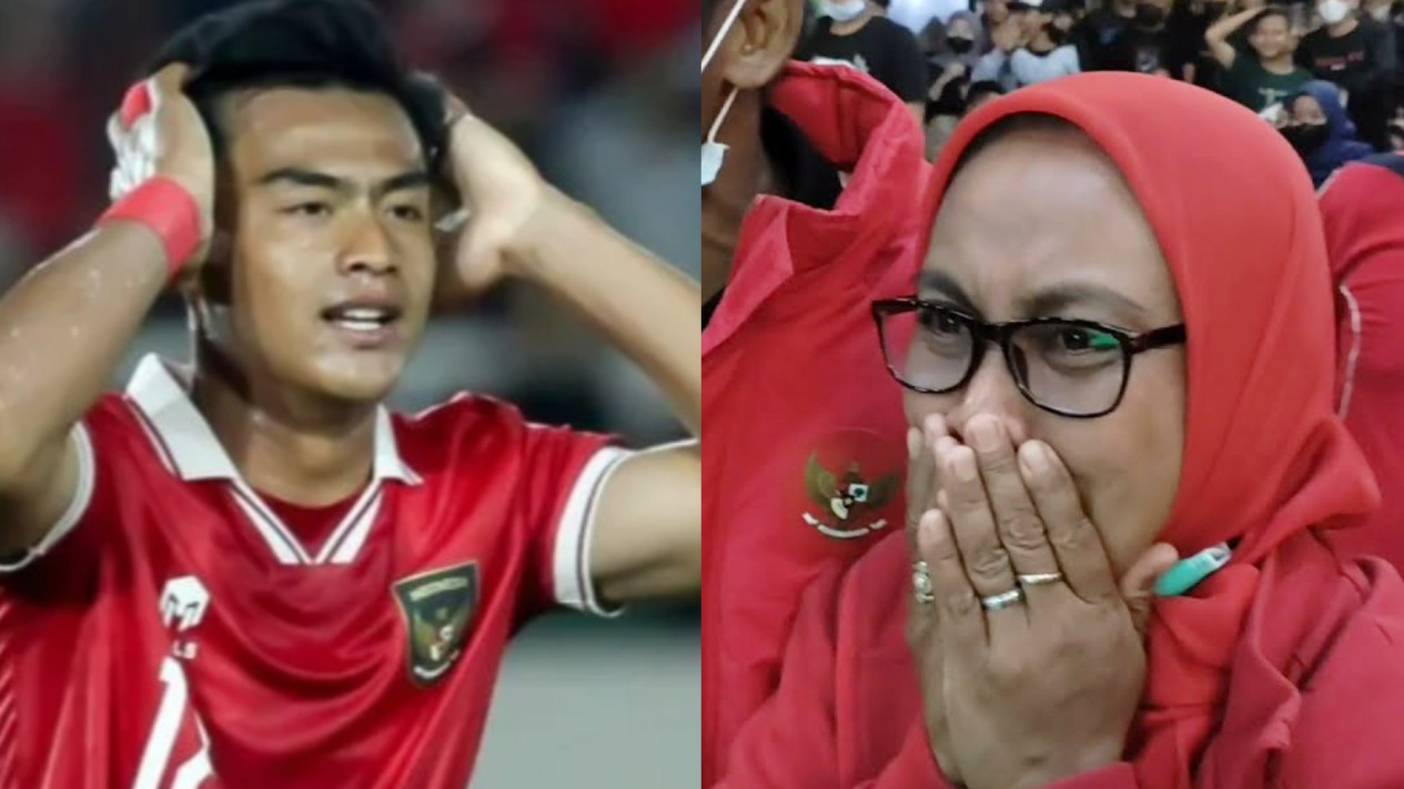 Momen Ibunda Pratama Arhan berlinang air mata saat ungkap perjuangan anaknya hingga bisa tembus ke Timnas Indonesia. Sumber: kolase tim tvOnenews