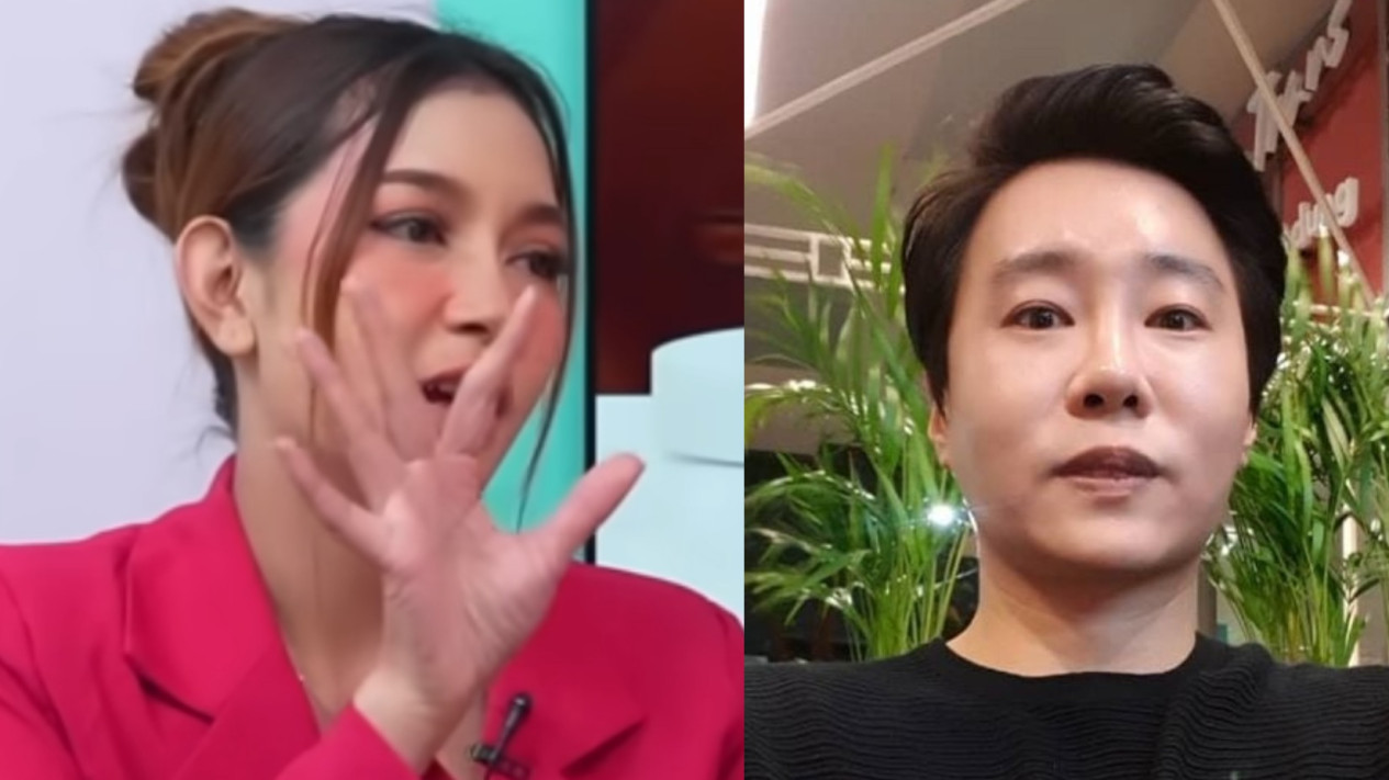 Kania Permatasari dan mantan suaminya Ujung Oppa, seorang YouTuber asal Korea yang menikah demi konten. Sumber: kolase tim tvOnenews