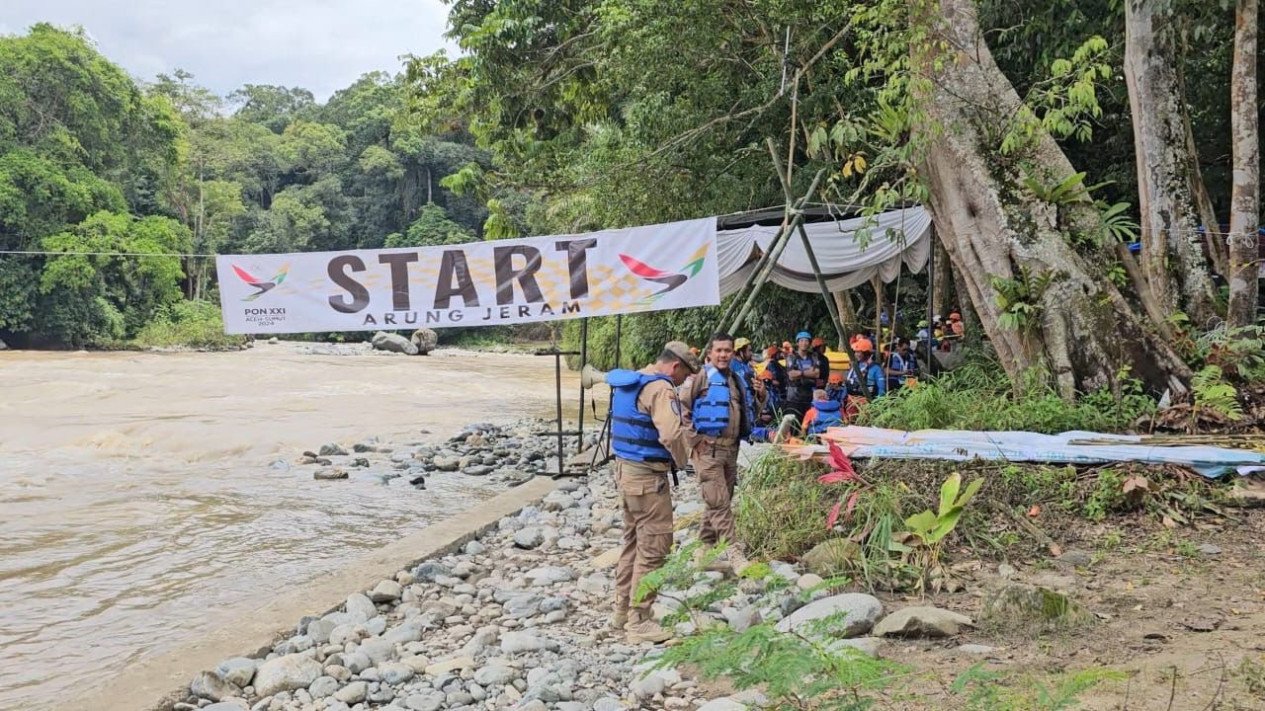 Pertandingan Arung Jeram PON di Aceh Tenggara Sempat Ditunda, Debit Air Tinggi
            - galeri foto