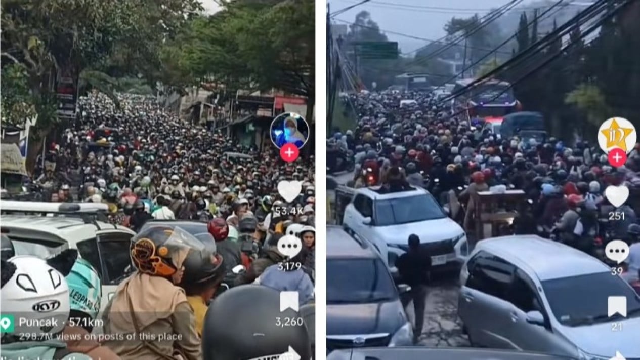 Pantas Macet Parah, 150 Ribu Kendaraan Padati Jalur Wisata Puncak Bogor dalam Sehari...
            - galeri foto