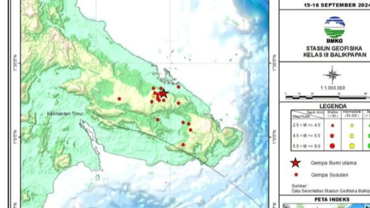 Langka Terjadi! Rentetan Gempa Landa Berau Kaltim Dipicu Aktivitas Sesar Mangkalihat
            - galeri foto