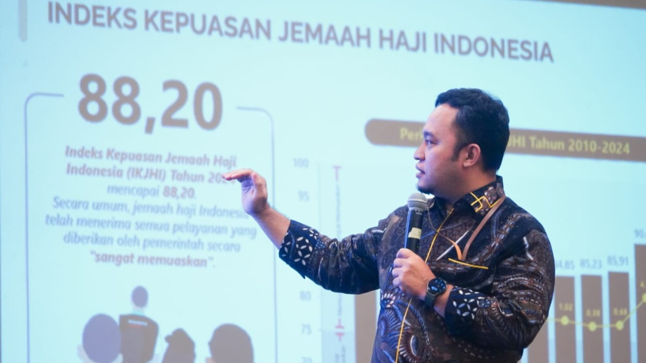 Berkat Inovasi Kemenag, BPS Sebut Indeks Kepuasan Jemaah Haji 2024 Masuk Kategori Sangat Memuaskan
            - galeri foto