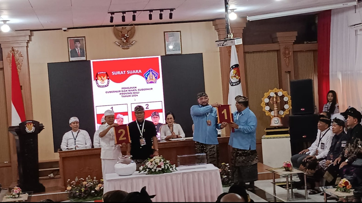 Pengundian Pilgub Bali, Mulia-Pas Nomor Urut 1, Koster-Giri Nomor Urut 2
            - galeri foto