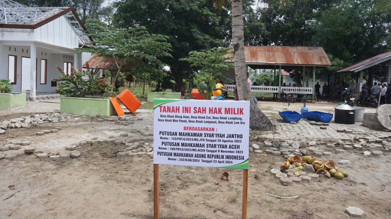 Berkekuatan Hukum Tetap, Mahkamah Syar’iyah Jantho Eksekusi Lahan Dayah Tgk Chik Cot Leupung Aceh Besar
            - galeri foto